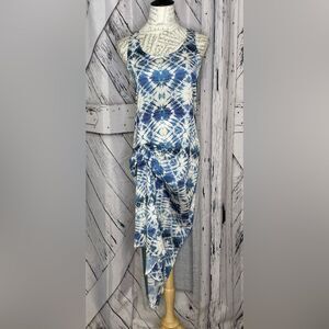 KIIND OF Dress Tie Dye Asymmetrical M